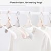 Plastic Travel Folding Hanger Portable Clothes Wide Shoulder Traceless Drying Rack (Gray) - Image 6