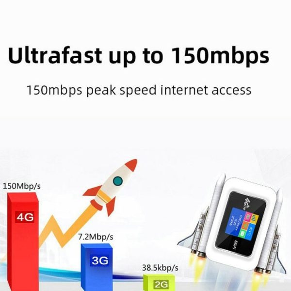E5785-PRO Eurasian Edition 4G Mobile WIFI Pocket Hotspot LCD Sim Card Router - Image 6
