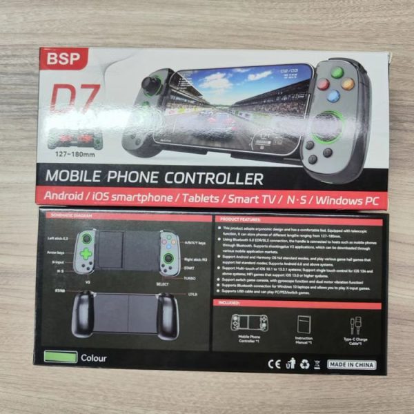 D7 BT5.0 Retractable Gamepad With Light For PC / Android / IPhone / Win7 10 11 / Mac OS / Switch (Black) - Image 14