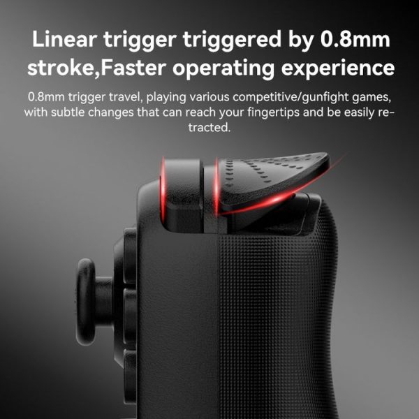D6 Bluetooth Retractable Gamepad Dual Hall Six-Axis Somatosensory For Android / IPhone / Switch (Black) - Image 11