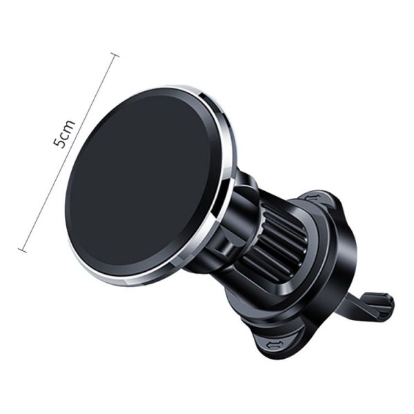 Aluminum Alloy Rotatable Magnetic Car Air Outlet Mobile Phone Holder (Silver) - Image 3