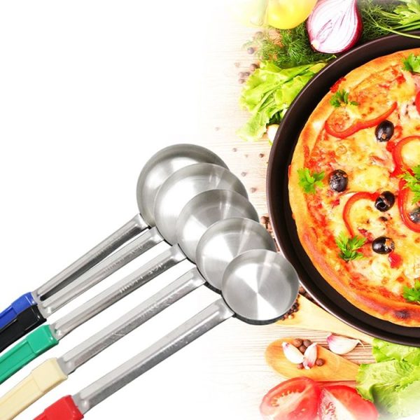 Sauce Spoon Pizza Flat oz Spread Spoon, Specification: Without Hole 2oz - Image 4
