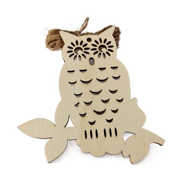 10pcs / set Halloween Decorations Holiday Party Wooden Pendants (Random Style Delivery) - Image 3