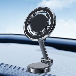 Dashboard Magnetic Navigation Foldable Universal Car Phone Holder (Black)