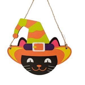 Halloween Decoration Pendants Holiday Scene Layout, Color: No.1