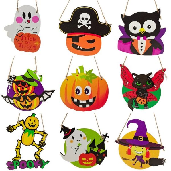Halloween Decoration Pendants Holiday Scene Layout, Color: No.1 - Image 2