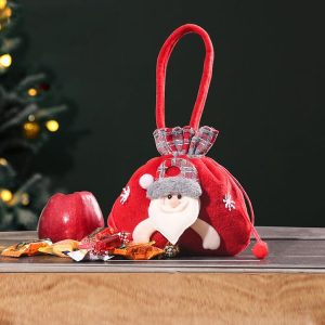 Christmas Decoration Gift Bag Christmas Eve Apple Wrapped Candy Jar (Old Man)