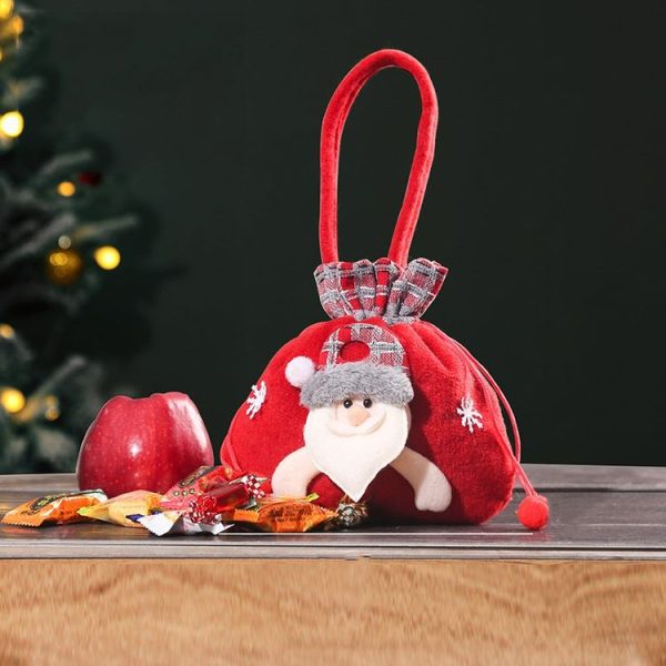 Christmas Decoration Gift Bag Christmas Eve Apple Wrapped Candy Jar (Old Man)
