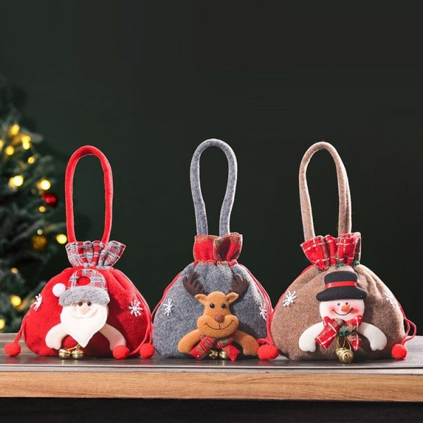 Christmas Decoration Gift Bag Christmas Eve Apple Wrapped Candy Jar (Old Man) - Image 2