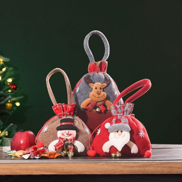 Christmas Decoration Gift Bag Christmas Eve Apple Wrapped Candy Jar (Old Man) - Image 5