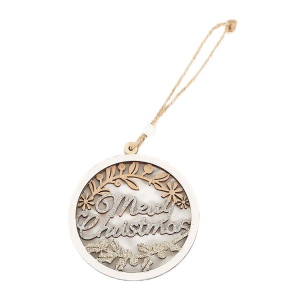 Christmas Party Decoration Wooden Pendants (2)