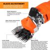 HILDA Power Wool Scissors Blades For Wool Pushers, Specification: 13 Toothed Straight Blade - Image 5