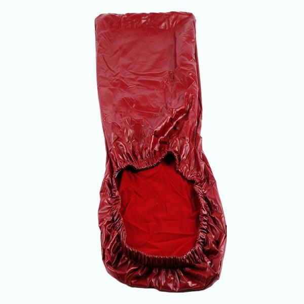 Household Elastic Siamese Chair Cover Waterproof PU Leather Hotel Seat Stool Sleeves (Coffee) - Image 2