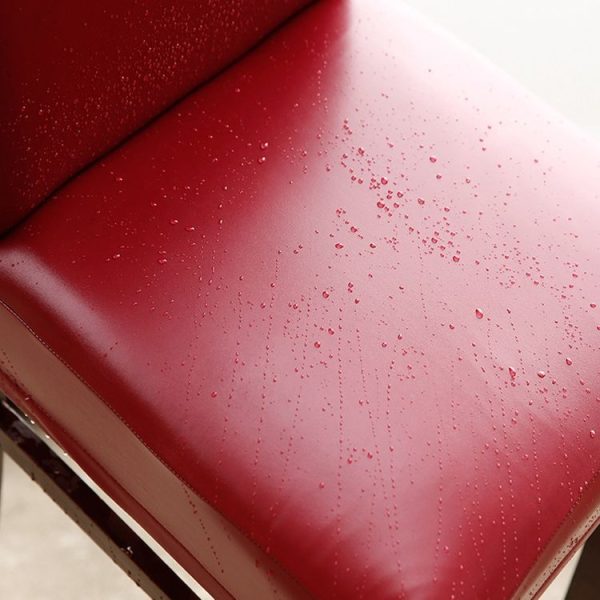 Household Elastic Siamese Chair Cover Waterproof PU Leather Hotel Seat Stool Sleeves (Coffee) - Image 5