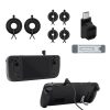 JYS JYS-SD015 8pcs / set Raptor Protective Kit With Bracket For Switch / Switch OLED / Switch Lite / Steam Deck (Black)