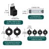JYS JYS-SD015 8pcs / set Raptor Protective Kit With Bracket For Switch / Switch OLED / Switch Lite / Steam Deck (Black) - Image 2