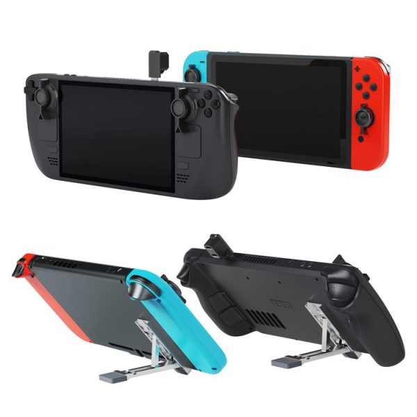 JYS JYS-SD015 8pcs / set Raptor Protective Kit With Bracket For Switch / Switch OLED / Switch Lite / Steam Deck (Black) - Image 3
