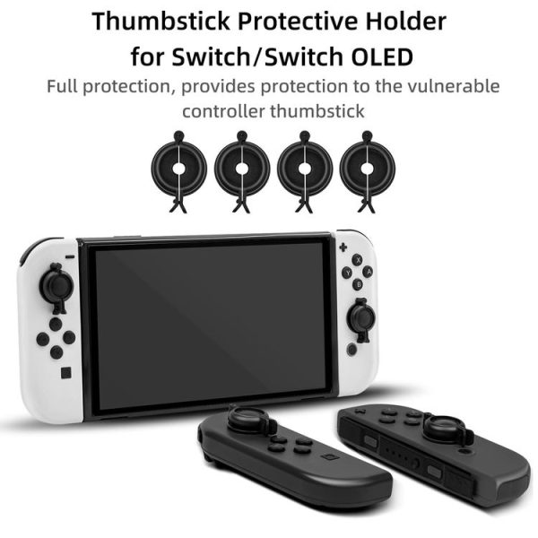 JYS JYS-SD015 8pcs / set Raptor Protective Kit With Bracket For Switch / Switch OLED / Switch Lite / Steam Deck (Black) - Image 4