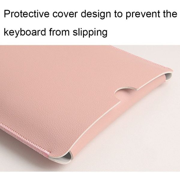 Logitech K380 Leather Keyboard Thin and Lightweight Portable Liner Bag Waterproof Protective Cover (Pink) - Image 6