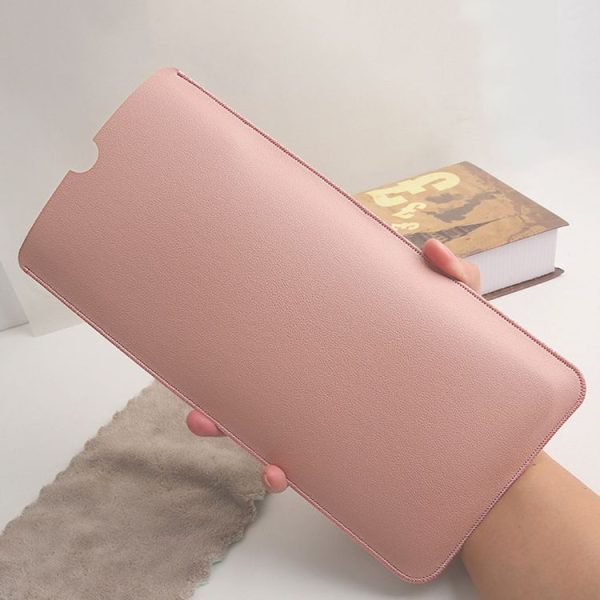 Logitech K380 Leather Keyboard Thin and Lightweight Portable Liner Bag Waterproof Protective Cover (Pink) - Image 9