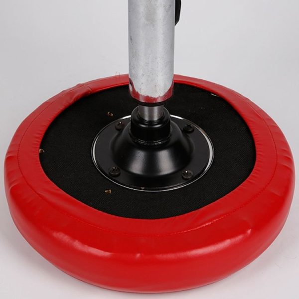 Diameter 28-35cm Simple PU Leather Stretch Round Stool Cover Waterproof Lift Chair Cover (Red) - Image 6
