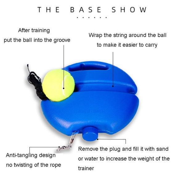 Tennis Training Device Base Set With Ball Tennis Self-Learning Rebounder - Image 4