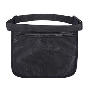 Portable Ball Waist Pack Tennis Ball Storage Bag (Black)