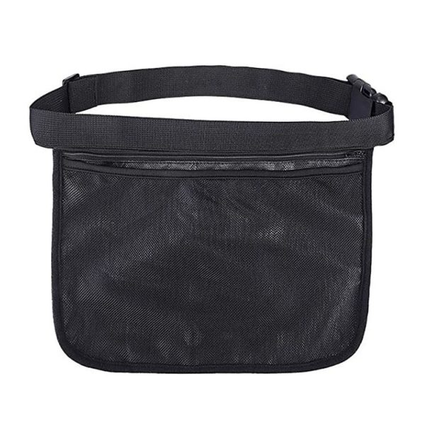 Portable Ball Waist Pack Tennis Ball Storage Bag (Black)