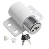 Door And Window Limit Lock Sliding Door Retainer Child Safety Lock, Color: White No Screw