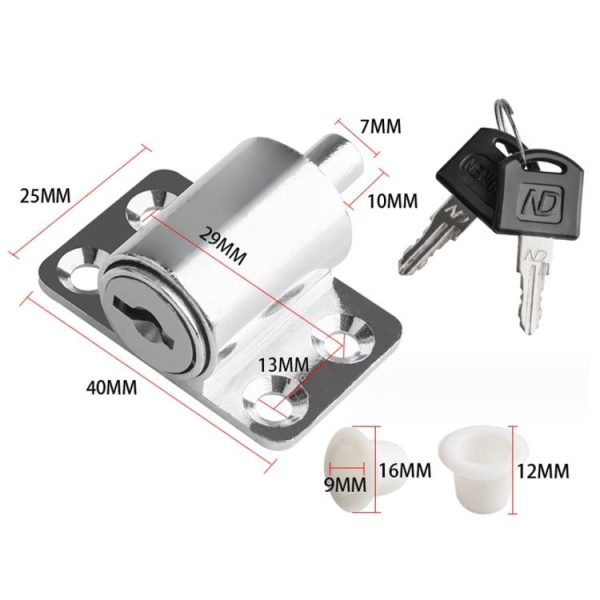 Door And Window Limit Lock Sliding Door Retainer Child Safety Lock, Color: White No Screw - Image 3