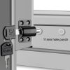Door And Window Limit Lock Sliding Door Retainer Child Safety Lock, Color: White No Screw - Image 5