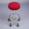 Diameter 28-35cm Stretch Round Stool Sleeve Swivel Round Chair Covers (Red)