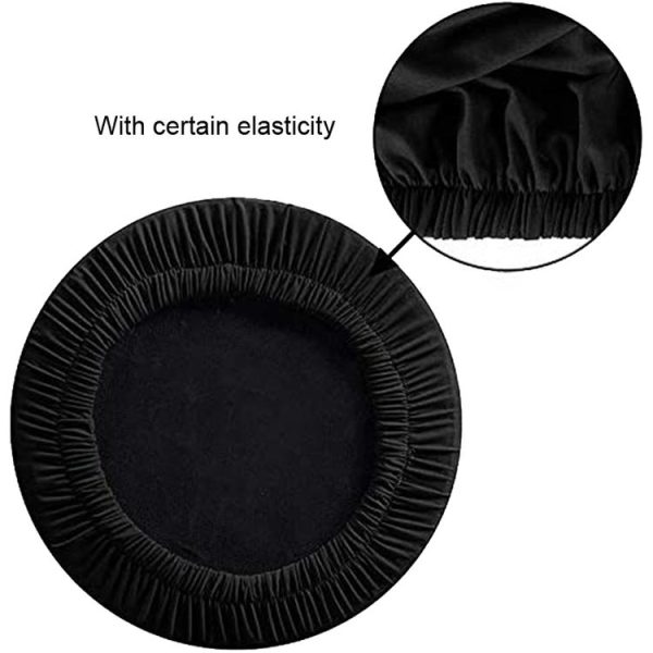 Diameter 28-35cm Stretch Round Stool Sleeve Swivel Round Chair Covers (Red) - Image 5