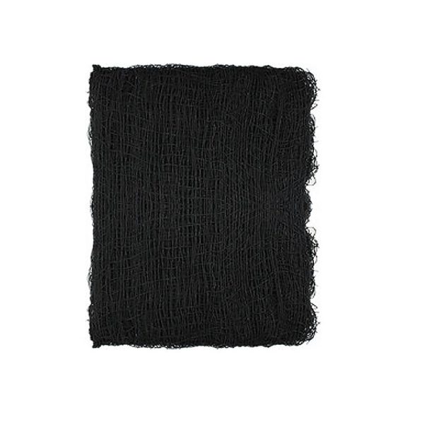 76 x 183cm Halloween Gauze Roving Polyester Cotton Haunted House DIY Decorative Gauze (Black)