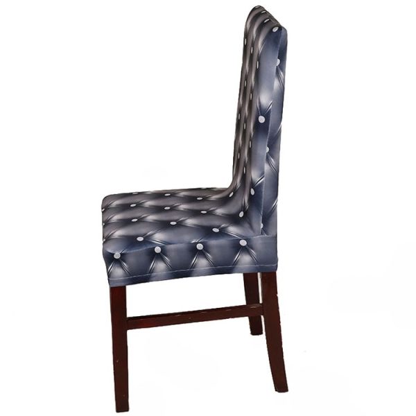 Anti-Fouling Household Chair Cover Dining Chair Sleeve One-Piece Stretch Chair Cover (Champagne) - Image 4