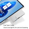 Surface Pro 8 / 9 / X Dual Type-C Computer Expansion Hub 7 In 1 Docking Station - Image 5