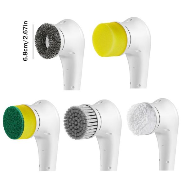 Plush Cloth Replace Brush Head Electric Handheld Scrubber Heads Home Washing Tools - Image 3