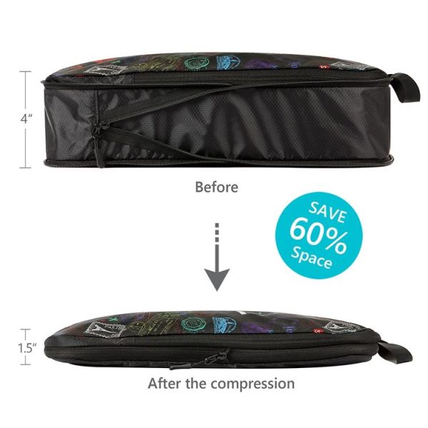 4pcs / set White Travel Waterproof Portable Compression Storage Bag Set - Image 5