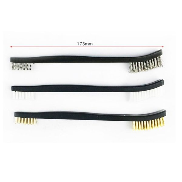 Double-end Steel Wire Pipe Brush Scratch Brush for Detailing Cleaning Welding Slag and Rust - Image 3
