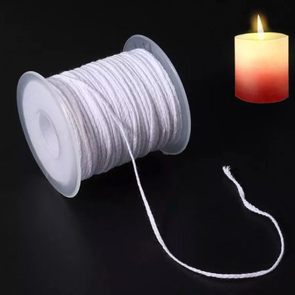 61m 24-strand Cotton Rope Braided Candle Wick Core DIY Handmade Candle Core - Image 2