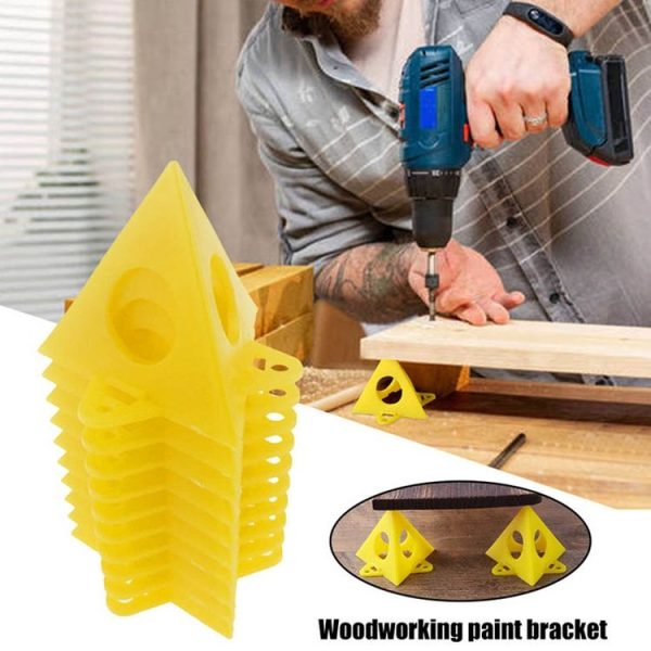 10pcs / Pack Woodworking Paint Pyramid Stands Cone Support Stand (Red) - Image 2