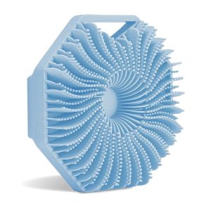 Silicone Body Bath Brush Shower Scrubber (Blue)