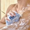 Silicone Body Bath Brush Shower Scrubber (Blue) - Image 6