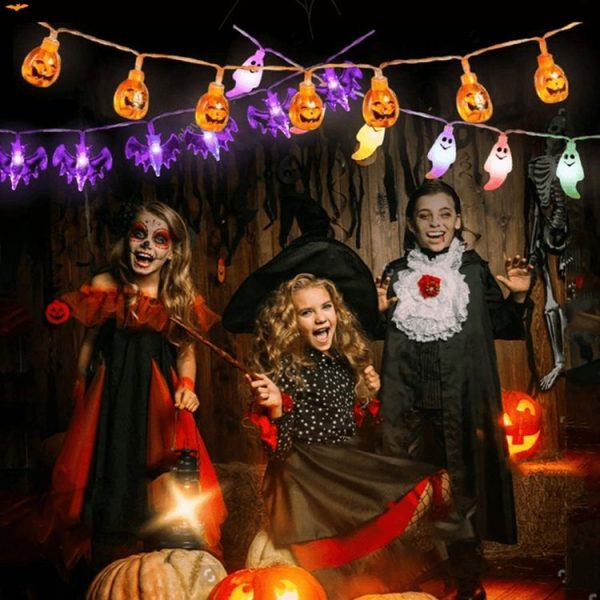 Warm White 1.5m 10LEDs Halloween LED Cartoon Atmosphere Decorative Light String (Conventional Pumpkin) - Image 2