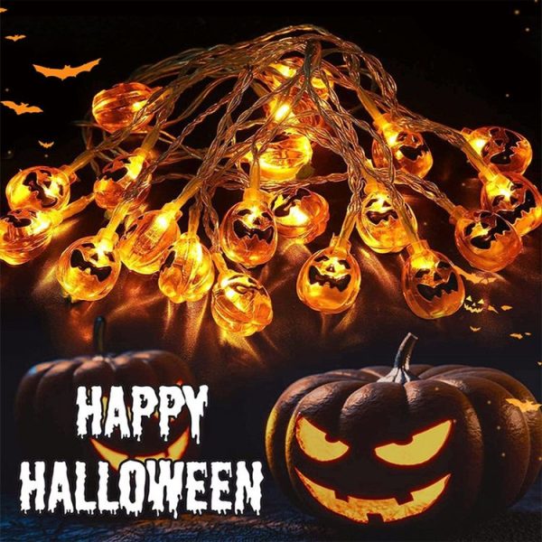 Warm White 1.5m 10LEDs Halloween LED Cartoon Atmosphere Decorative Light String (Conventional Pumpkin) - Image 6