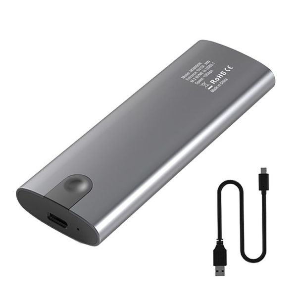 Blueendless 2809 General Dual Protocol Wiring C-A M.2 Mobile Hard Disk Case SSD External Solid Hard Drive Enclosure Box