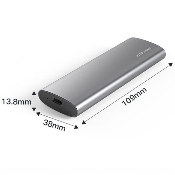 Blueendless 2809 General Dual Protocol Wiring C-A M.2 Mobile Hard Disk Case SSD External Solid Hard Drive Enclosure Box - Image 2