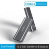 Blueendless 2809 General Dual Protocol Wiring C-A M.2 Mobile Hard Disk Case SSD External Solid Hard Drive Enclosure Box - Image 3