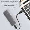 Blueendless 2809 General Dual Protocol Wiring C-A M.2 Mobile Hard Disk Case SSD External Solid Hard Drive Enclosure Box - Image 5