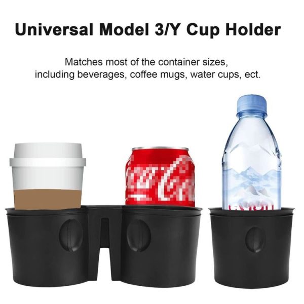 Tesla Model Y / 3 Water Cup Limited Device Center Control Water Cup Holder (Gray) - Image 5